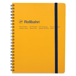 Delfonics Rollbahn Classic Spiral Notebook - Yellow, A5, front