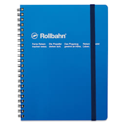 Delfonics Rollbahn Classic Spiral Notebook - Blue, A5, front