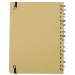 Delfonics Rollbahn Clear Plastic Notebook - 5-1/2" x 7", Blue, back cover