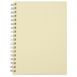 Delfonics Rollbahn Clear Plastic Notebook - 5-1/2" x 7", Blue, open