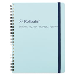 Delfonics Rollbahn Classic Spiral Notebook - Sky Blue, A5, front cover