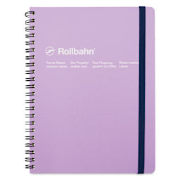 Delfonics Rollbahn Classic Spiral Notebook - Light Purple, A5, cover