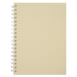Delfonics Rollbahn Clear Plastic Notebook - 5-1/2" x 7", Green, open
