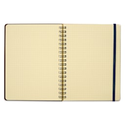 Delfonics Rollbahn Cap-Martin Notebook - 5-1/2" x 7", Green, open