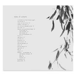 The Art and Technique of Sumi-e, table of contents