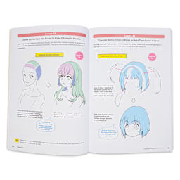 Learn to Draw Exciting Anime & Manga Characters, drawing hair