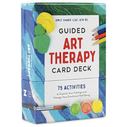 Guided Art Therapy Card Deck, front of packaging