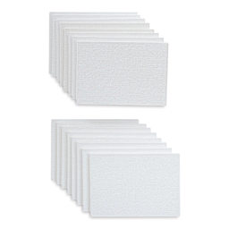 Strathmore 300 Series Cotton Canvas Panel Pack - 5" x 7", Package of 16 (Out of packaging, Front of canvases shown)
