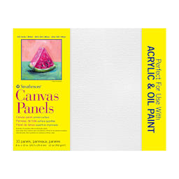 Strathmore 300 Series Canvas Panels, White, 8x10 inches, Pack of 10