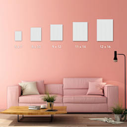 Strathmore 300 Series Canvas Panels, White, 12x16 inches, Pack of 3