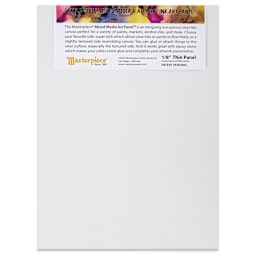 Masterpiece Mixed Media and Alcohol Ink Art Panel - 9" x 12" back