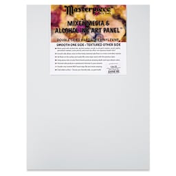 Masterpiece Mixed Media and Alcohol Ink Art Panel - 12" x 16"