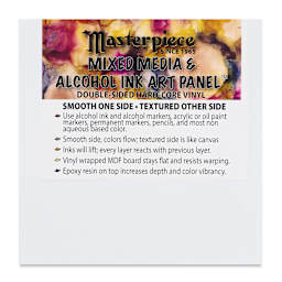 Masterpiece Mixed Media and Alcohol Ink Art Panel - 4" x 4"