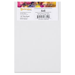 Masterpiece Mixed Media and Alcohol Ink Art Panel - 4" x 6" back