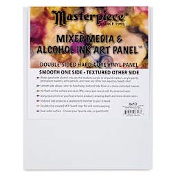 Masterpiece Mixed Media and Alcohol Ink Art Panel - 8" x 10"