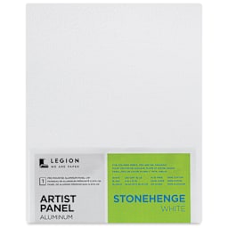 Legion Stonehenge White Drawing Aluminum Artist Panel - 8" x 10", front of packaging