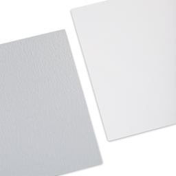 Legion Stonehenge White Drawing Aluminum Artist Panels, front texture and aluminum back shown