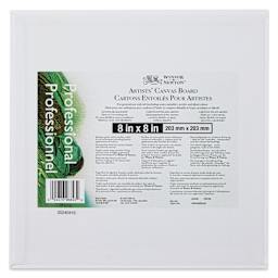 Winsor & Newton Professional Artists’ Canvas Board - 8" x 8" back