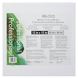 Winsor & Newton Professional Artists’ Canvas Board - 12" x 12" back