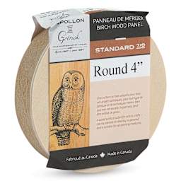 Apollon Gotrick Round Wood Panel - 4" Dia, 7/8" Profile