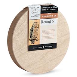 Apollon Gotrick Round Wood Panel - 6" Dia, 7/8" Profile