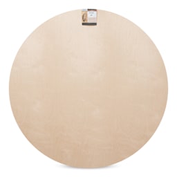 Apollon Gotrick Round Wood Panel - 48" Dia, 7/8" Profile front with label
