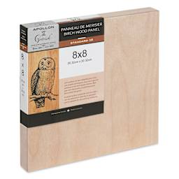 Apollon Gotrick Cradled Wood Panel - 8" x 8", 1" Profile