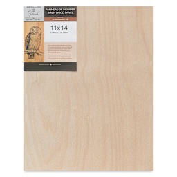 Apollon Gotrick Cradled Wood Panel - 11" x 14", 1" Profile front with label