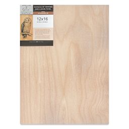 Apollon Gotrick Cradled Wood Panel - 12" x 16", 1" Profile front with label