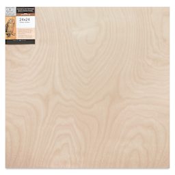 Apollon Gotrick Cradled Wood Panel - 24" x 24", 1" Profile front with label