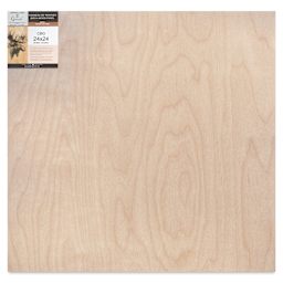Apollon Gotrick Cradled Wood Panel - 24" x 24", 1-5/8" Profile front with label