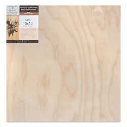 Apollon Gotrick Cradled Wood Panel - 16" x 16", 1-5/8" Profile front with label