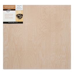 Apollon Gotrick Cradled Wood Panel - 24" x 24", 2-5/8" Profile front with label