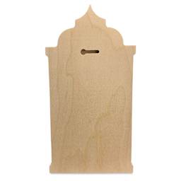 Trekell Gothic Wood Floater Panel - Abbey, 6" x 12", 1/2" Profile, back of panel
