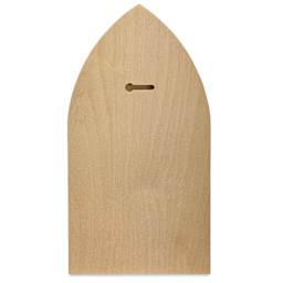 Trekell Gothic Wood Floater Panel - Arch, 6-1/2" x 12", 1/2" Profile, back of panel