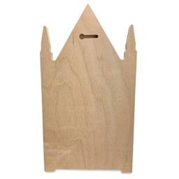 Trekell Gothic Wood Floater Panel - Steeple, 6-3/4" x 12", 1/2" Profile, back of panel