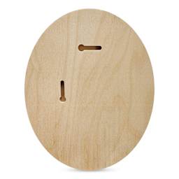 Trekell Oval Wood Floater Panels - 6" x 8" with 1/2" Profile back with keyhole hangers