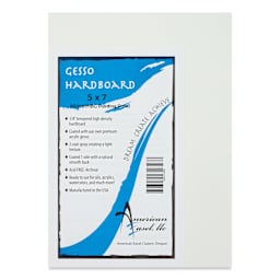 American Easel Gessoed Hardboard Panel - 5" x 7", 1/8", packaging