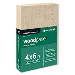 Ampersand Woodpanel - 4" x 6", 1-1/2" Cradle