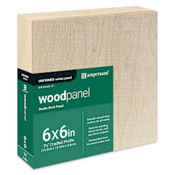 Ampersand Woodpanel - 6" x 6", 1-1/2" Cradle