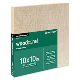 Ampersand Woodpanel - 10" x 10", 1-1/2" Cradle