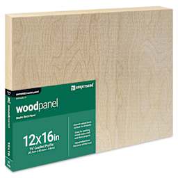 Ampersand Woodpanel - 12" x 16", 1-1/2" Cradle