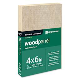 Ampersand Woodpanel - 4" x 6", 7/8 Cradle