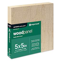 Ampersand Woodpanel - 5" x 5", 7/8 Cradle