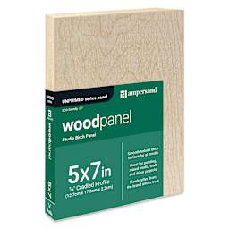 Ampersand Woodpanel - 5" x 7", 7/8 Cradle