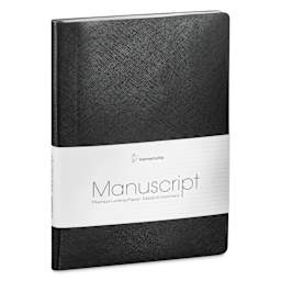 Hahnemühle Manuscript Notebook - Black, Dot Grid, A5, 192 Pages