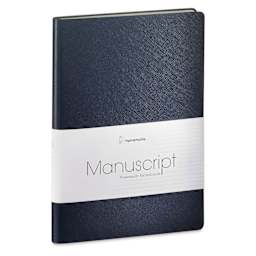 Hahnemühle Manuscript Notebook - Navy, Dot Grid, A5, 192 Pages