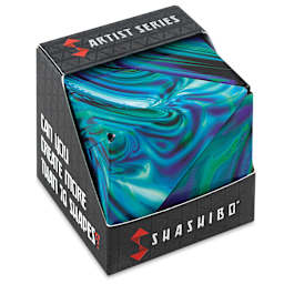 Shashibo Puzzle Toy - Mystic Ocean (front of packaging, angled view)