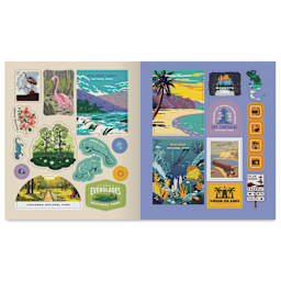 National Parks Stickerology Book, open