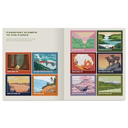 National Parks Stickerology Book, passport stamps to the parks